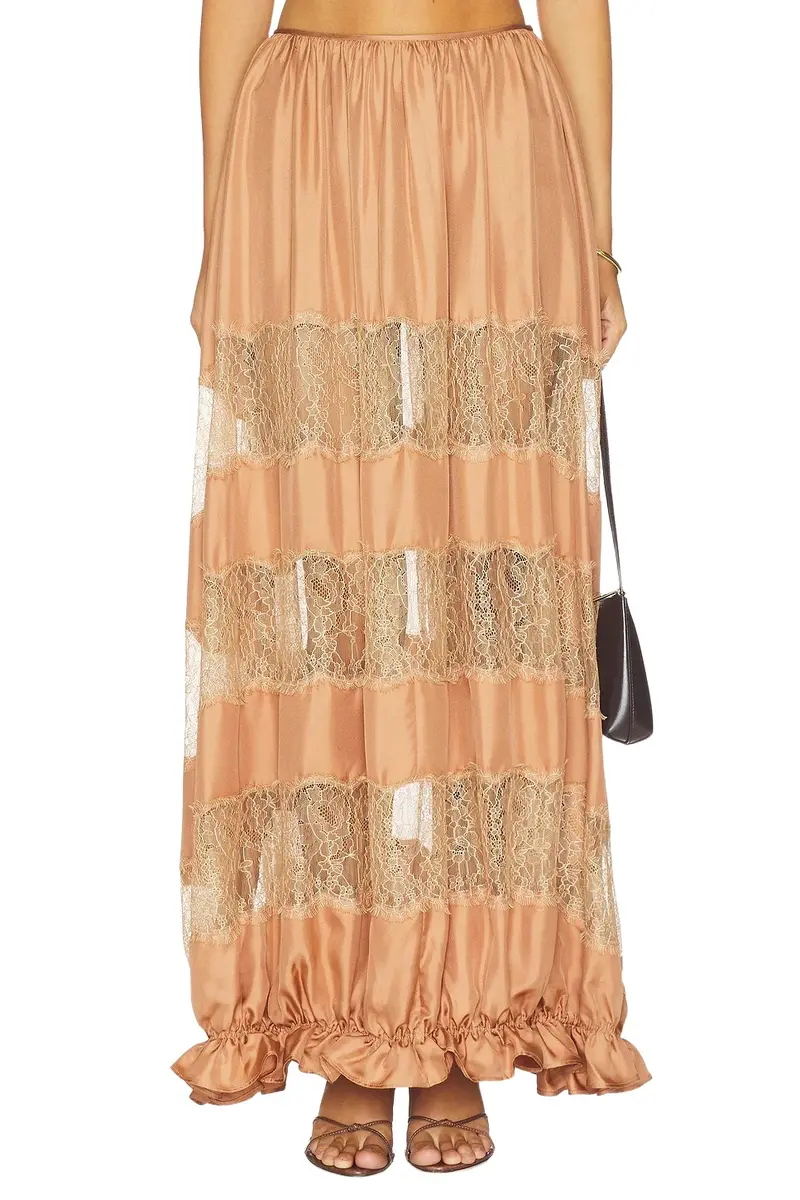 Chantal Silk Midi Skirt Chantal Silk Midi Skirt