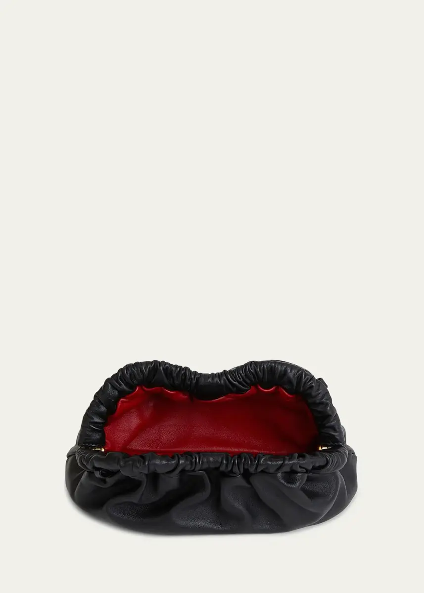 MANSUR GAVRIEL Mini Lambskin Cloud Clutch Bag | Thumbnail 3 MANSUR GAVRIEL Mini Lambskin Cloud Clutch Bag | Thumbnail 3