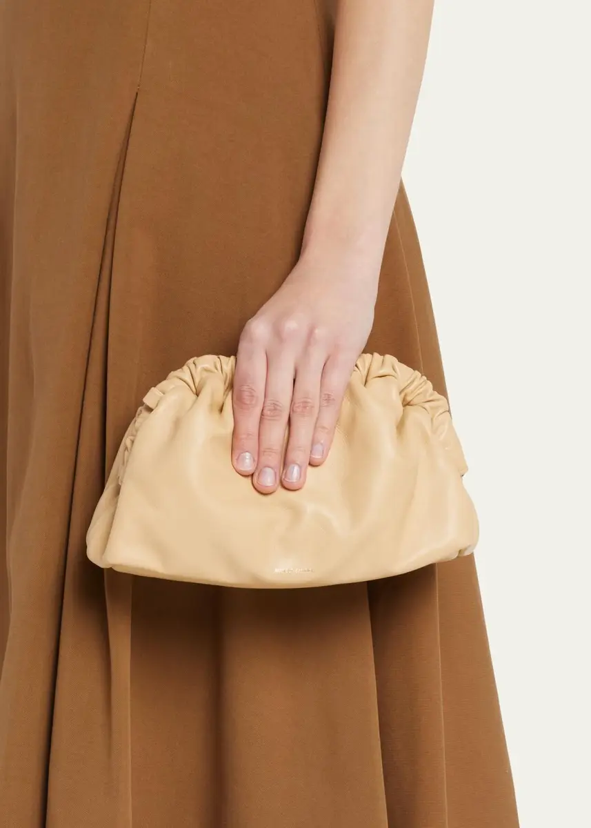 MANSUR GAVRIEL Mini Lambskin Cloud Clutch Bag | Thumbnail 8 MANSUR GAVRIEL Mini Lambskin Cloud Clutch Bag | Thumbnail 8