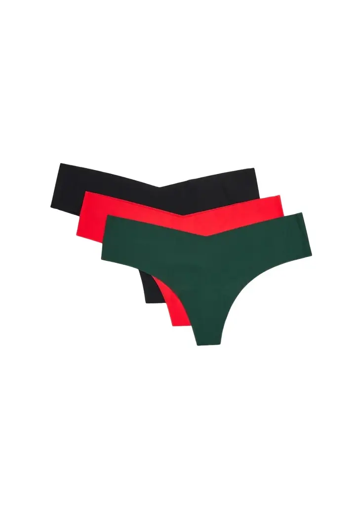 Commando Seamless Microfiber Thongs, Set of 3 | Image 1 Commando Seamless Microfiber Thongs, Set of 3 | Image 1