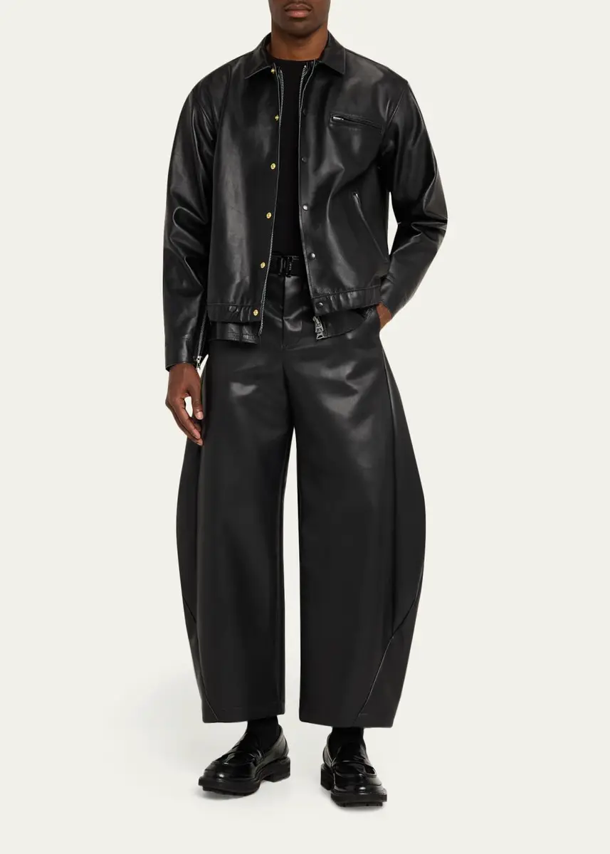 Sacai Shiny Leather Jacket | Thumbnail 2 Sacai Shiny Leather Jacket | Thumbnail 2