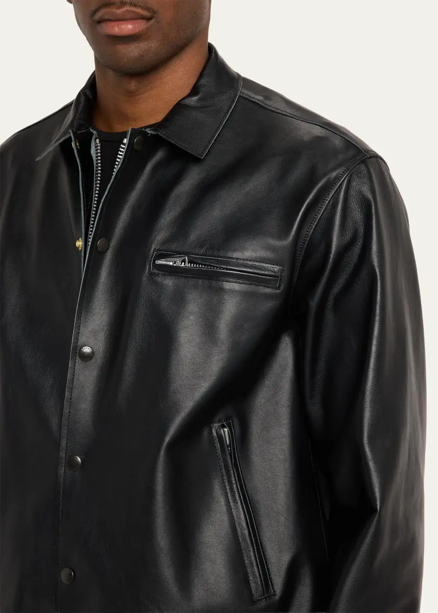 Sacai Shiny Leather Jacket | Thumbnail 5 Sacai Shiny Leather Jacket | Thumbnail 5
