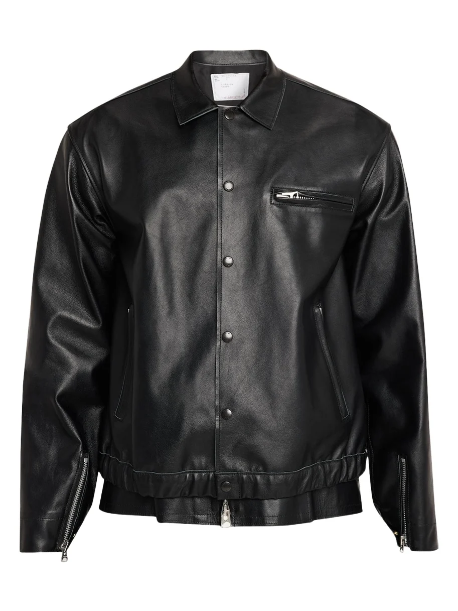 Sacai Shiny Leather Jacket