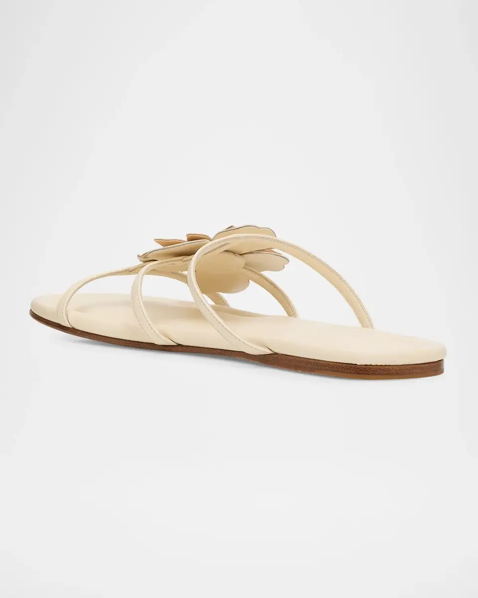 Zimmermann Belara Flower-Appliqué Leather Sandals | Thumbnail 2 Zimmermann Belara Flower-Appliqué Leather Sandals | Thumbnail 2