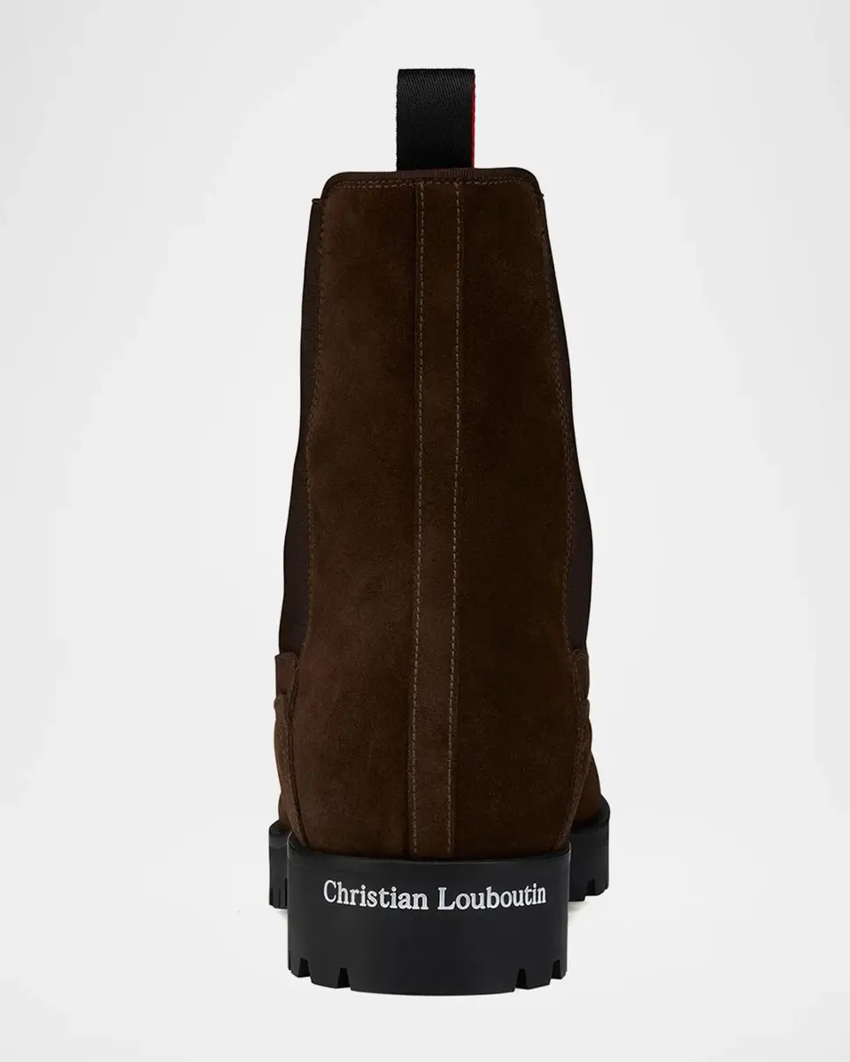 Christian Louboutin Men's Cavernos Leather Chelsea Boots | Thumbnail 2 Christian Louboutin Men's Cavernos Leather Chelsea Boots | Thumbnail 2