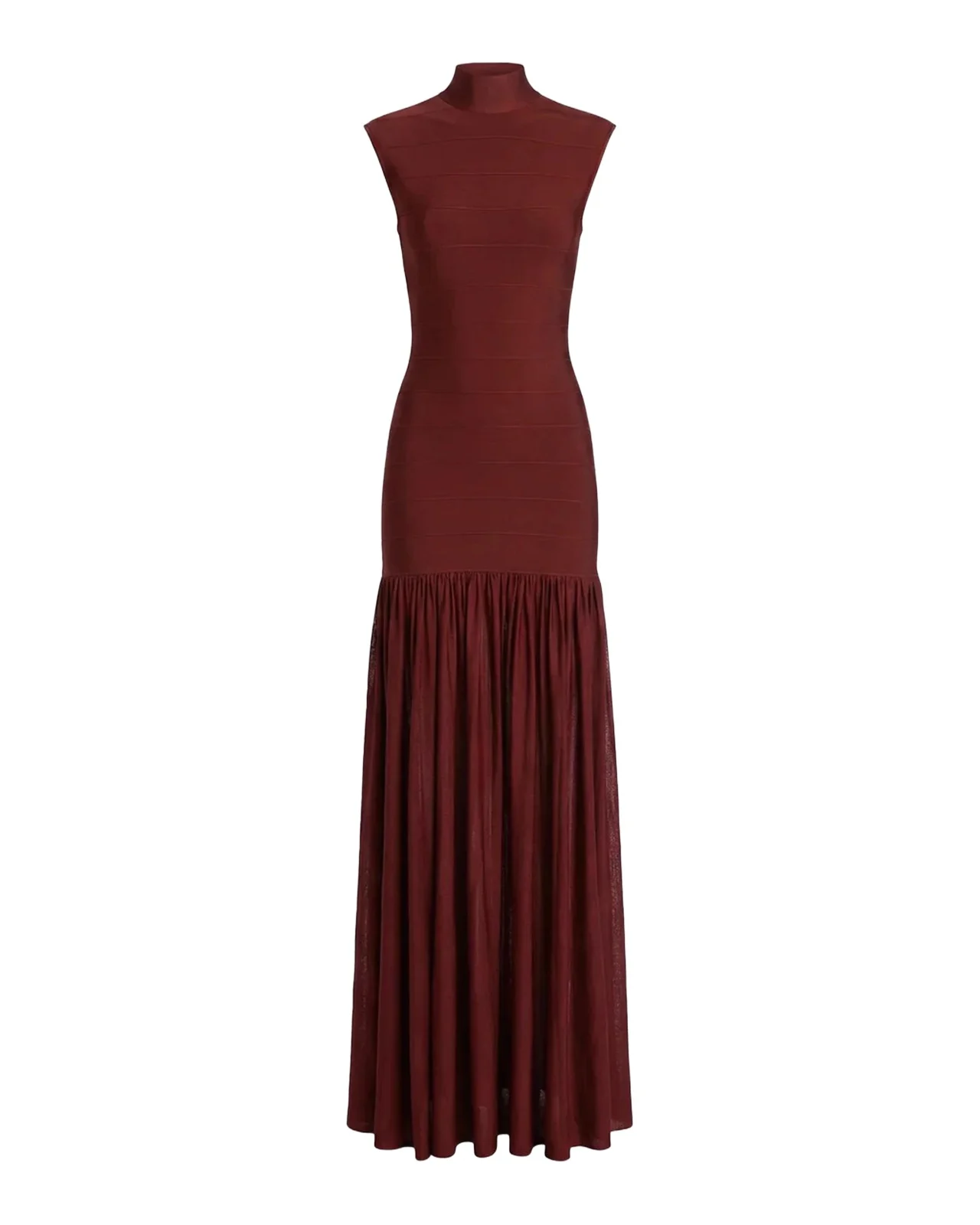 Zosima Mock-Neck Knit Maxi Dress