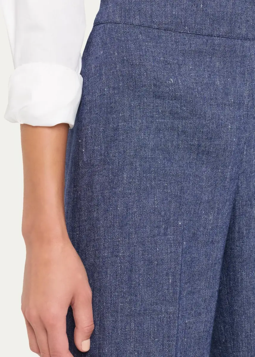 Carolina Herrera Diane Wool-Blend Flannel Wide-Leg Pants | Thumbnail 5 Carolina Herrera Diane Wool-Blend Flannel Wide-Leg Pants | Thumbnail 5