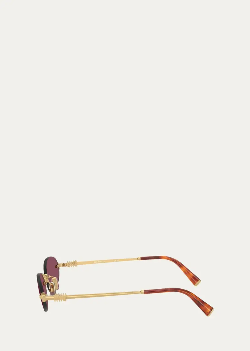 Miu Miu A54S 51MM Oval Sunglasses | Thumbnail 2 Miu Miu A54S 51MM Oval Sunglasses | Thumbnail 2