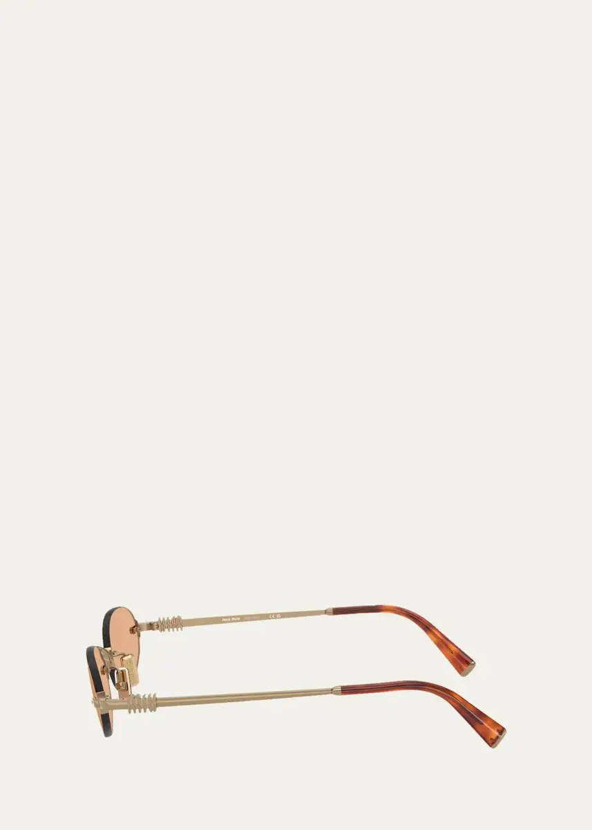 Miu Miu A54S 51MM Oval Sunglasses | Thumbnail 2 Miu Miu A54S 51MM Oval Sunglasses | Thumbnail 2