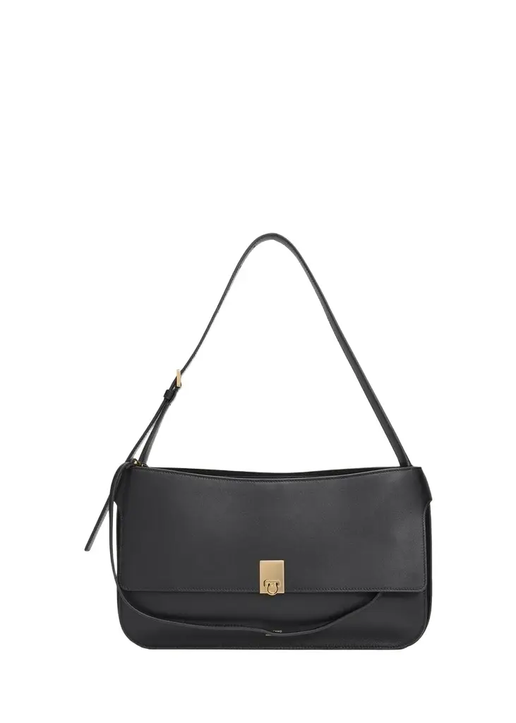 Cara Medium Leather Shoulder Bag Cara Medium Leather Shoulder Bag