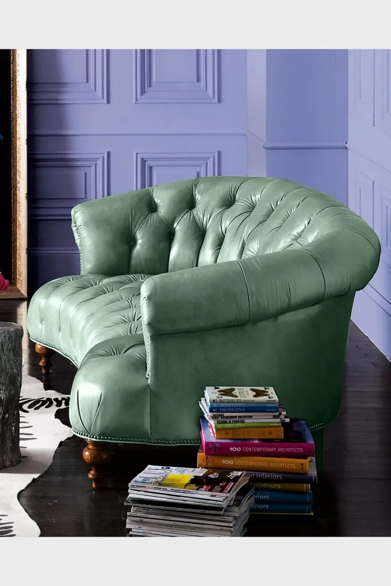 Old Hickory Tannery Teresa Tufted Leather Sofa, 71" | Thumbnail 3 Old Hickory Tannery Teresa Tufted Leather Sofa, 71" | Thumbnail 3