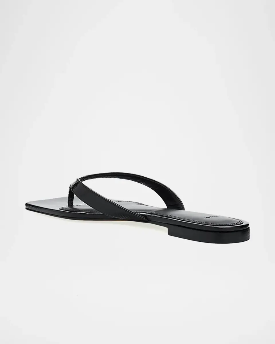 Vince San Juan Patent Leather Flat Thong Sandals | Thumbnail 4 Vince San Juan Patent Leather Flat Thong Sandals | Thumbnail 4