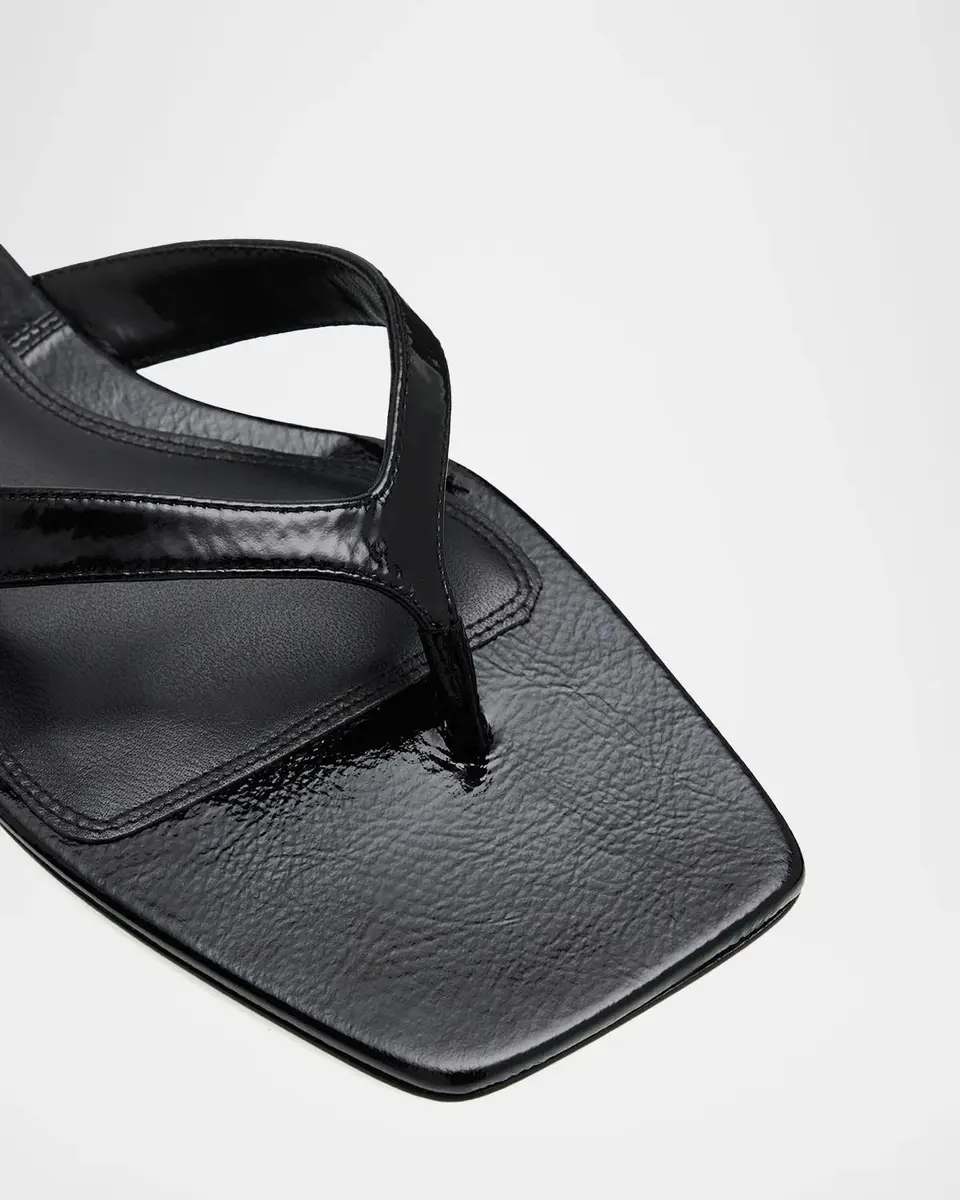 Vince San Juan Patent Leather Flat Thong Sandals | Thumbnail 5 Vince San Juan Patent Leather Flat Thong Sandals | Thumbnail 5