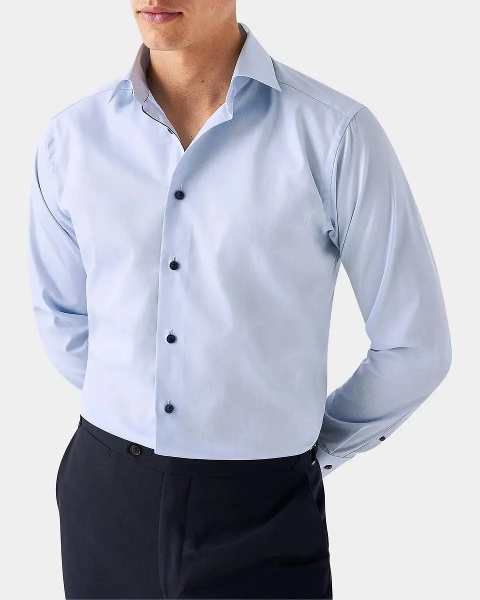 Eton Men's Slim-Fit Twill Sport Shirt | Thumbnail 3 Eton Men's Slim-Fit Twill Sport Shirt | Thumbnail 3