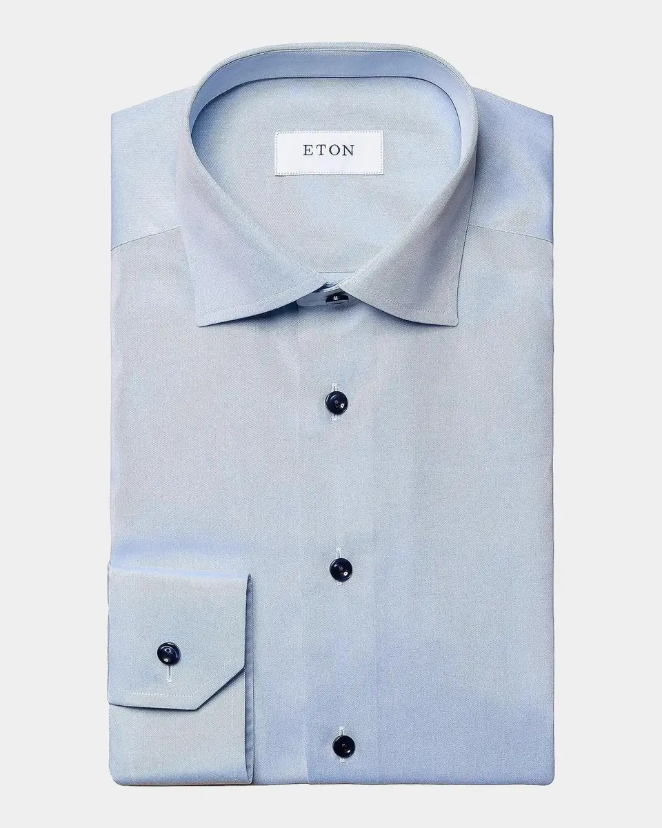 Eton Men's Slim-Fit Twill Sport Shirt | Thumbnail 4 Eton Men's Slim-Fit Twill Sport Shirt | Thumbnail 4