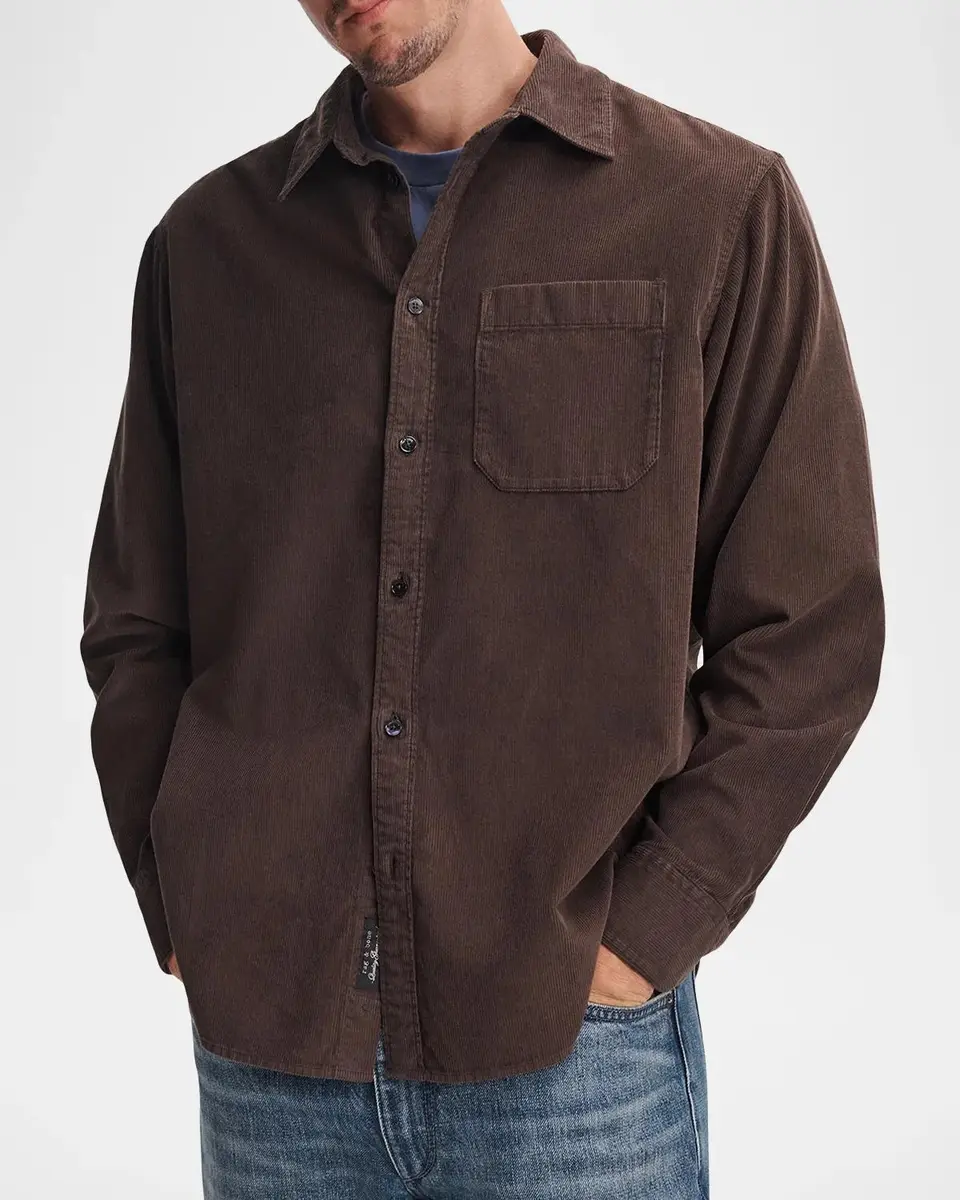 rag & bone Men's Relaxed Corduroy Overshirt | Thumbnail 4