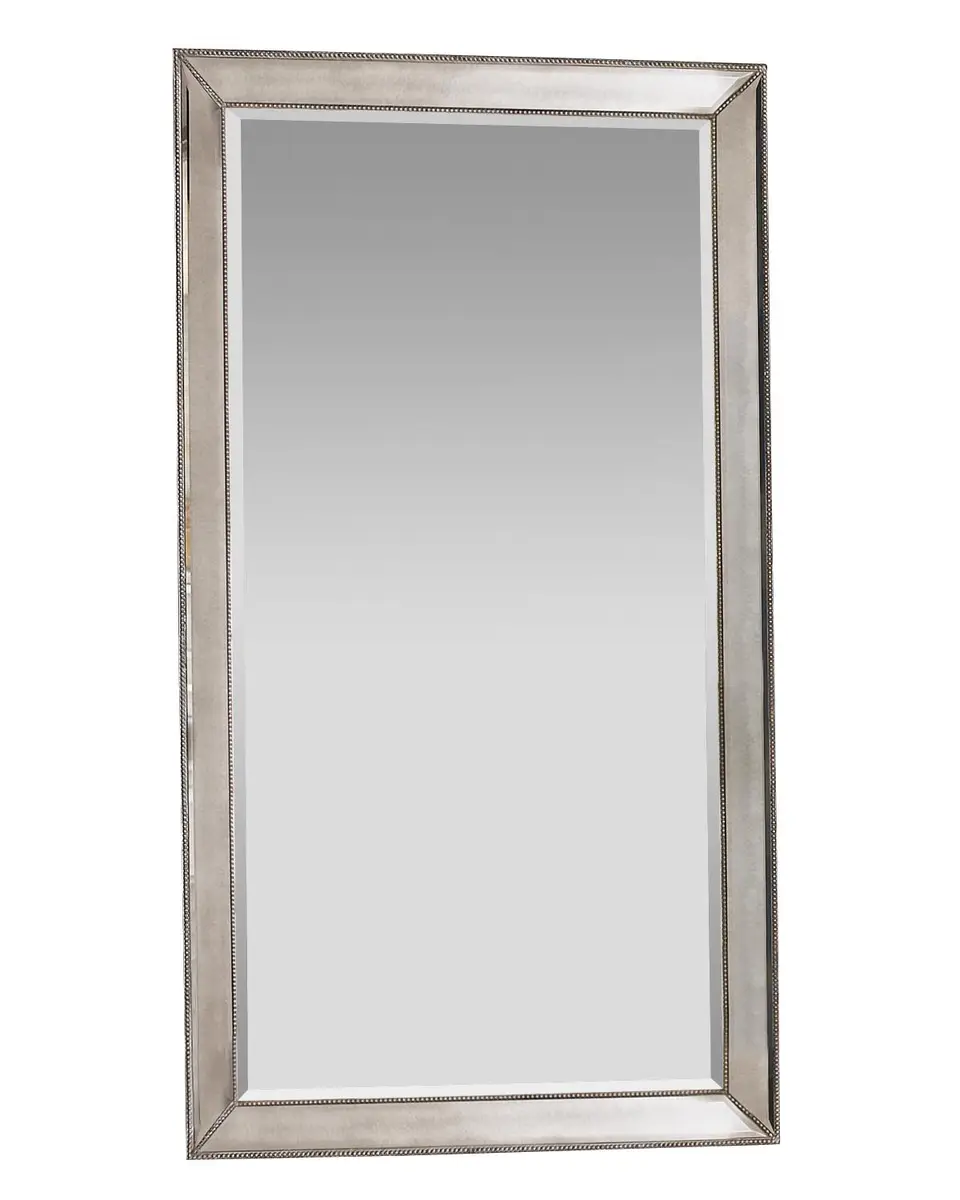 Katherine Noble by BMC Antiqued-Silver Beaded Floor Mirror | Thumbnail 4
