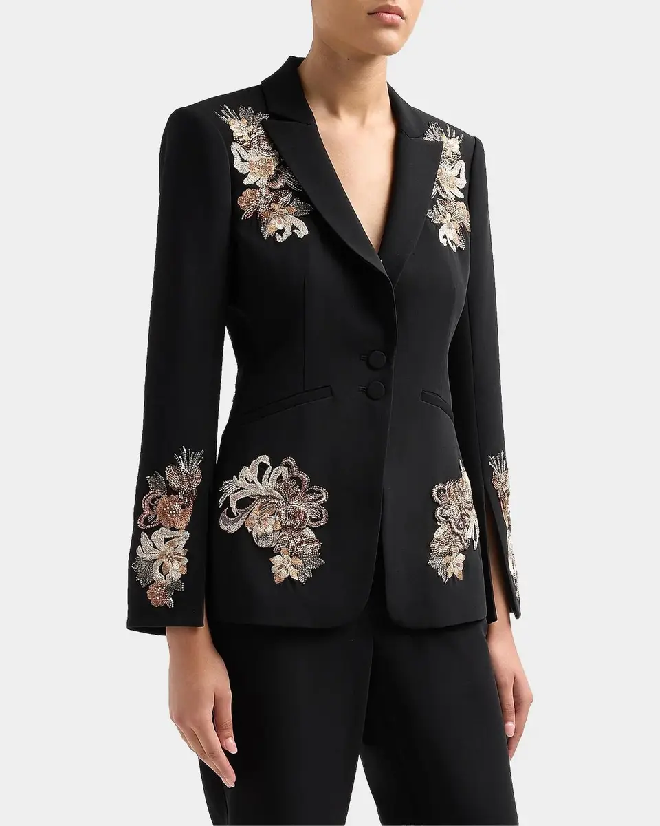 Cinq à Sept Crystal Cascade Single-Breasted Blazer | Thumbnail 5 Cinq à Sept Crystal Cascade Single-Breasted Blazer | Thumbnail 5