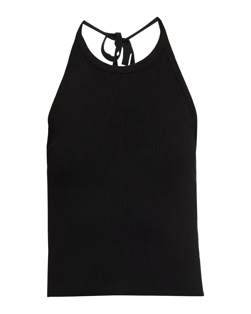 RE/DONE Sylvie Ribbed Halter Tank Top | Image 1 RE/DONE Sylvie Ribbed Halter Tank Top | Image 1