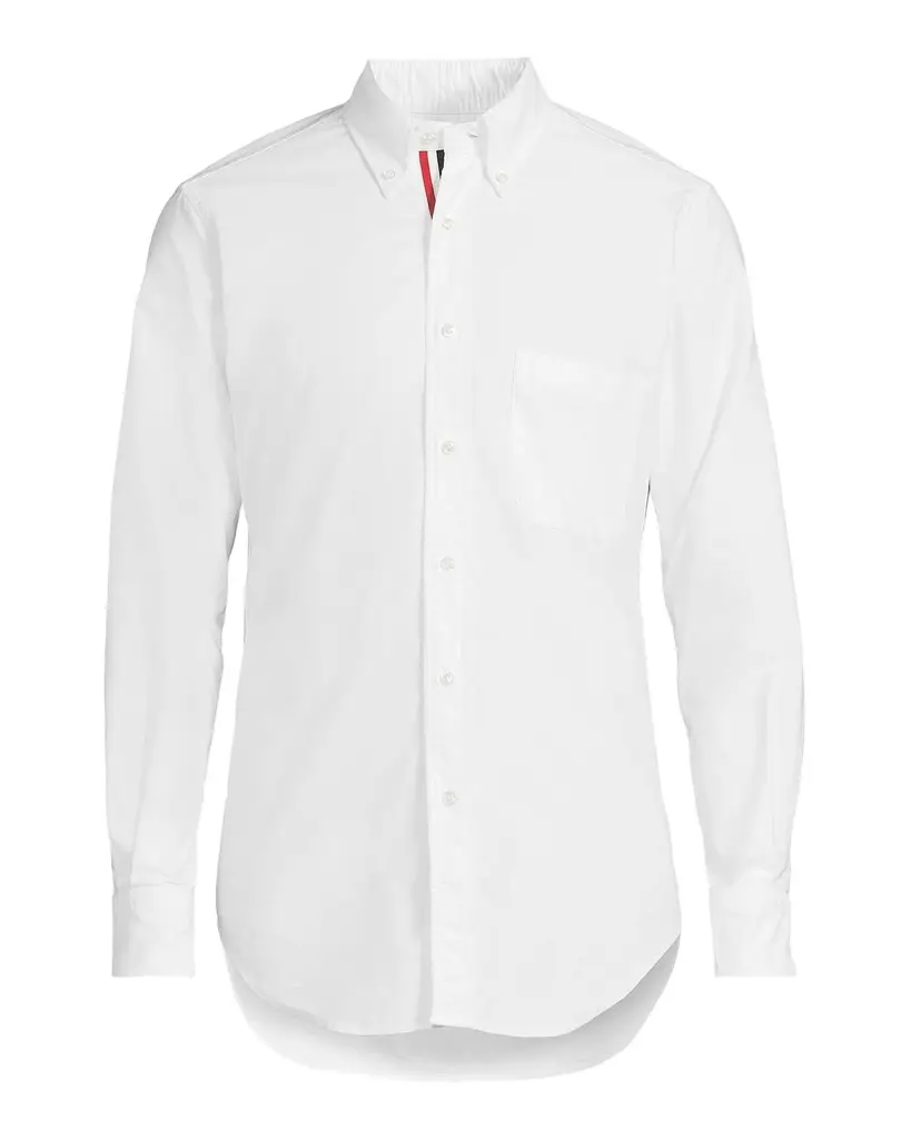 Thom Browne Men's Oxford Grosgrain-Placket Dress Shirt | Image 1 Thom Browne Men's Oxford Grosgrain-Placket Dress Shirt | Image 1