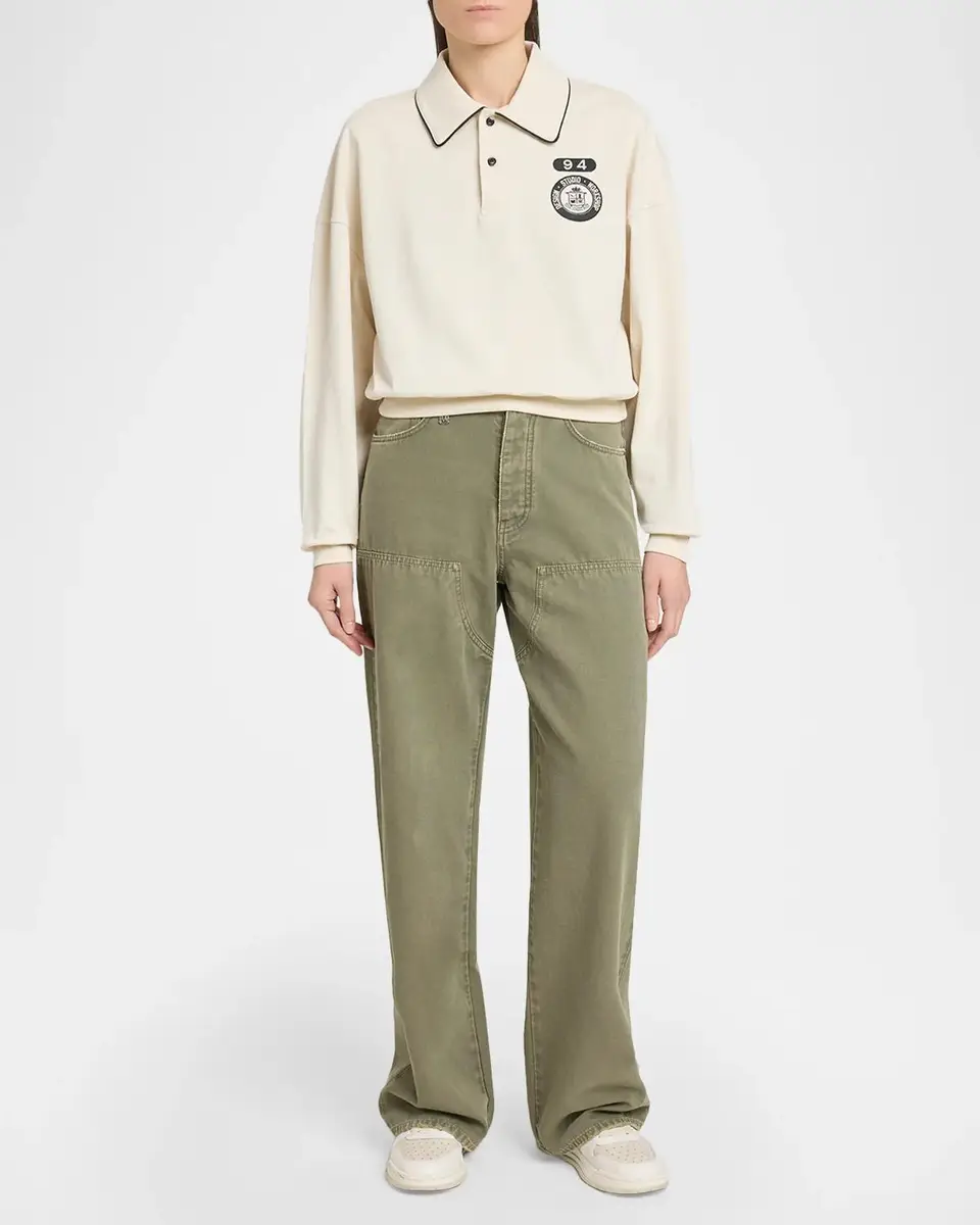AMIRI Collegiate Cotton Polo Shirt | Thumbnail 2