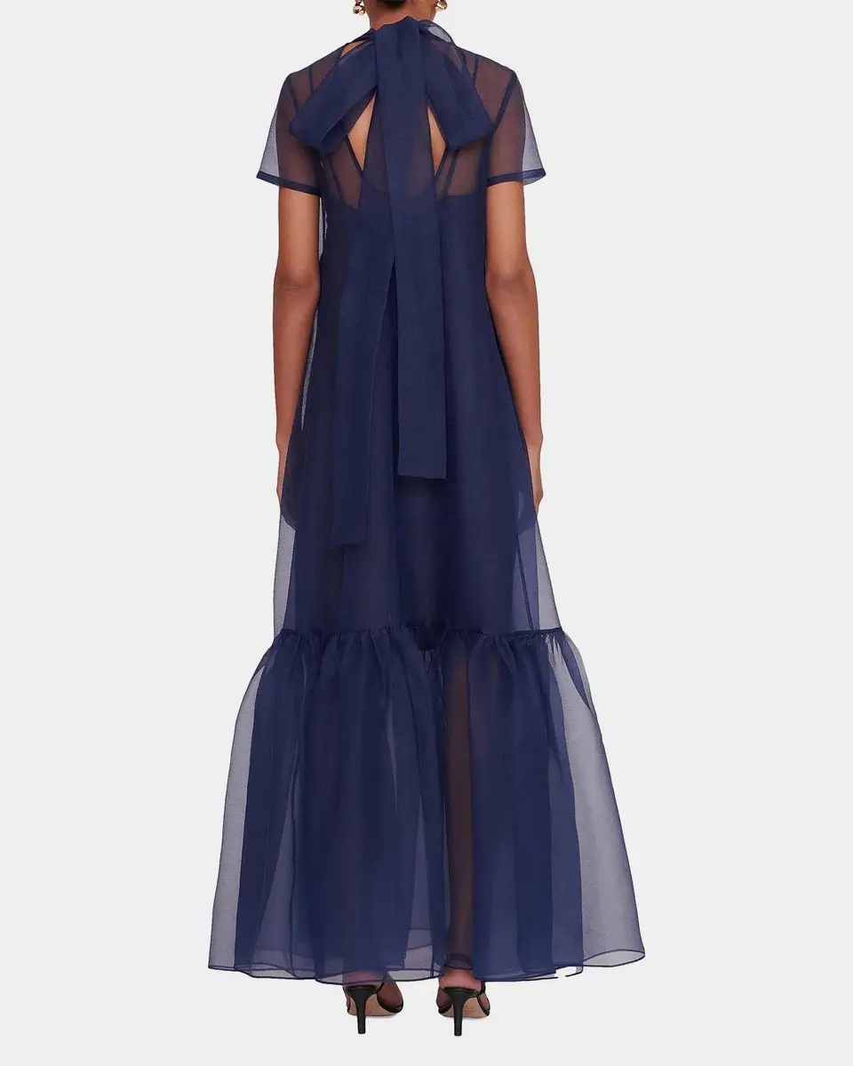 Staud Calluna Bow-Back Organza Gown | Thumbnail 3 Staud Calluna Bow-Back Organza Gown | Thumbnail 3