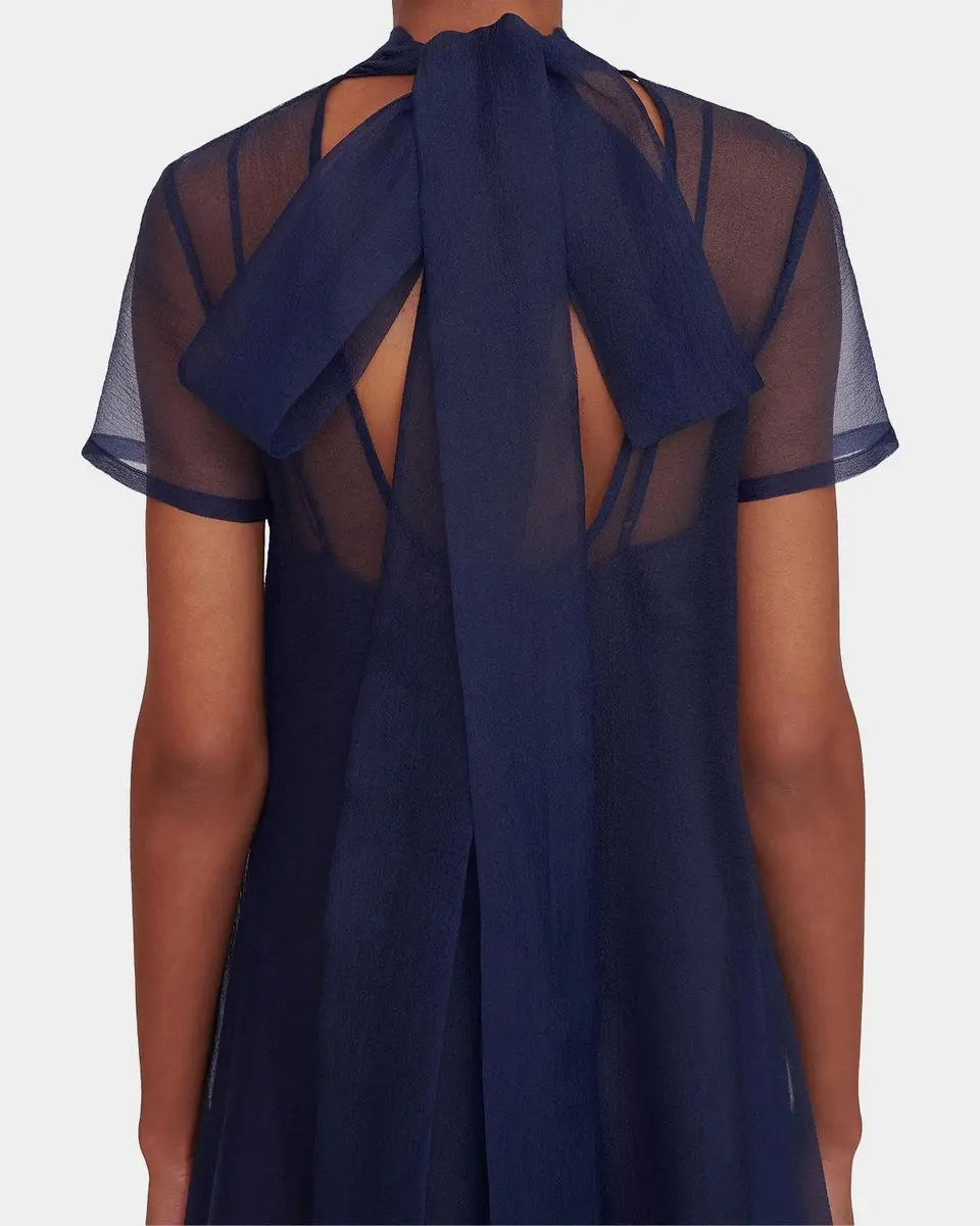 Staud Calluna Bow-Back Organza Gown | Thumbnail 5 Staud Calluna Bow-Back Organza Gown | Thumbnail 5