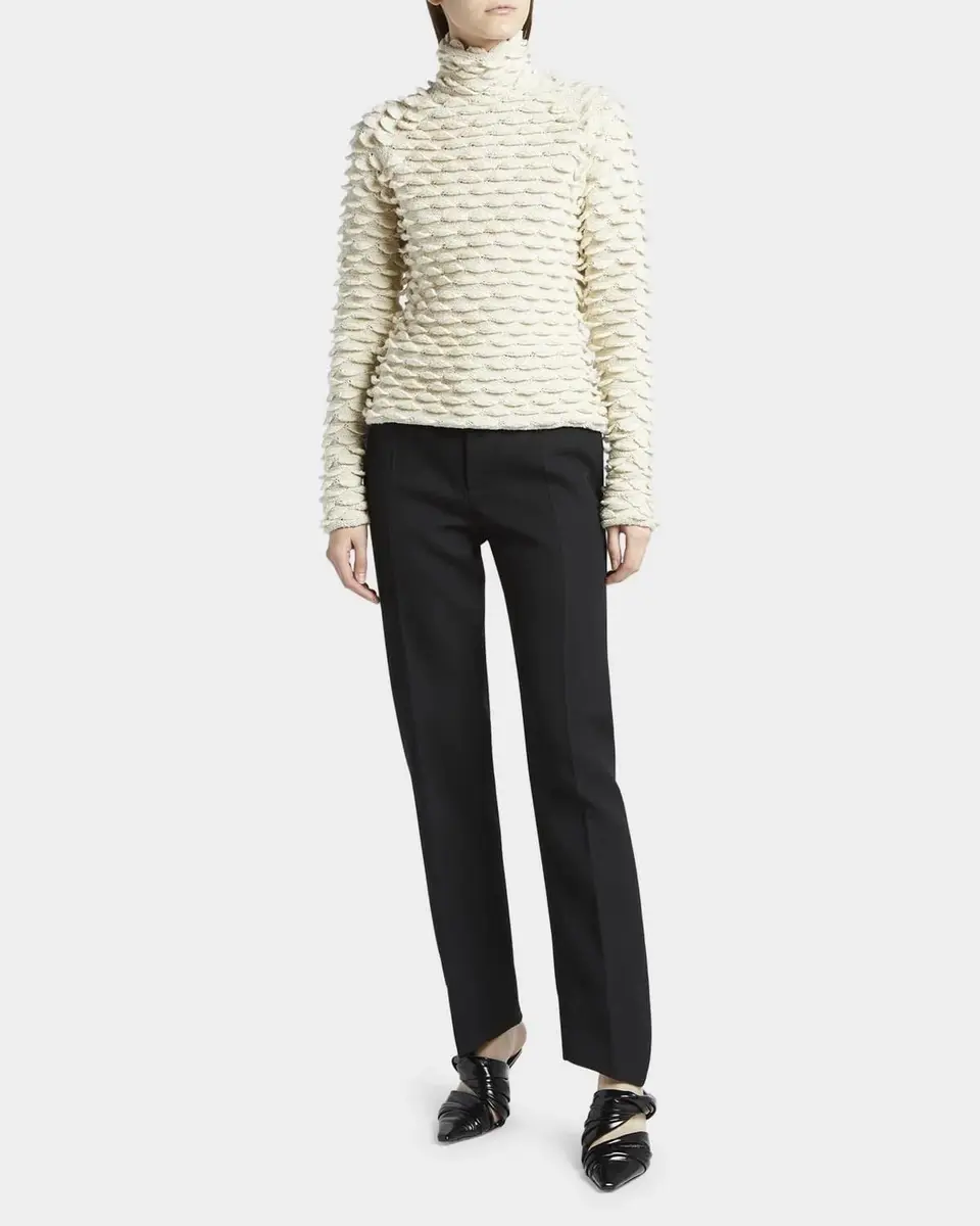 Bottega Veneta Fish Scale Wool High-Neck Sweater | Thumbnail 2 Bottega Veneta Fish Scale Wool High-Neck Sweater | Thumbnail 2
