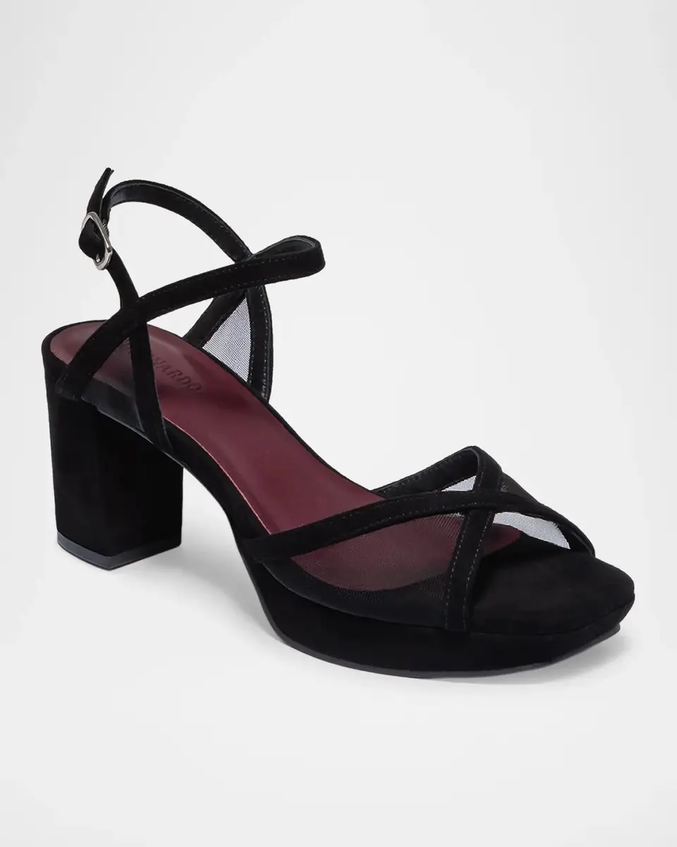 Bernardo 70mm Celeste Mesh Suede Platform Sandals | Thumbnail 3 Bernardo 70mm Celeste Mesh Suede Platform Sandals | Thumbnail 3