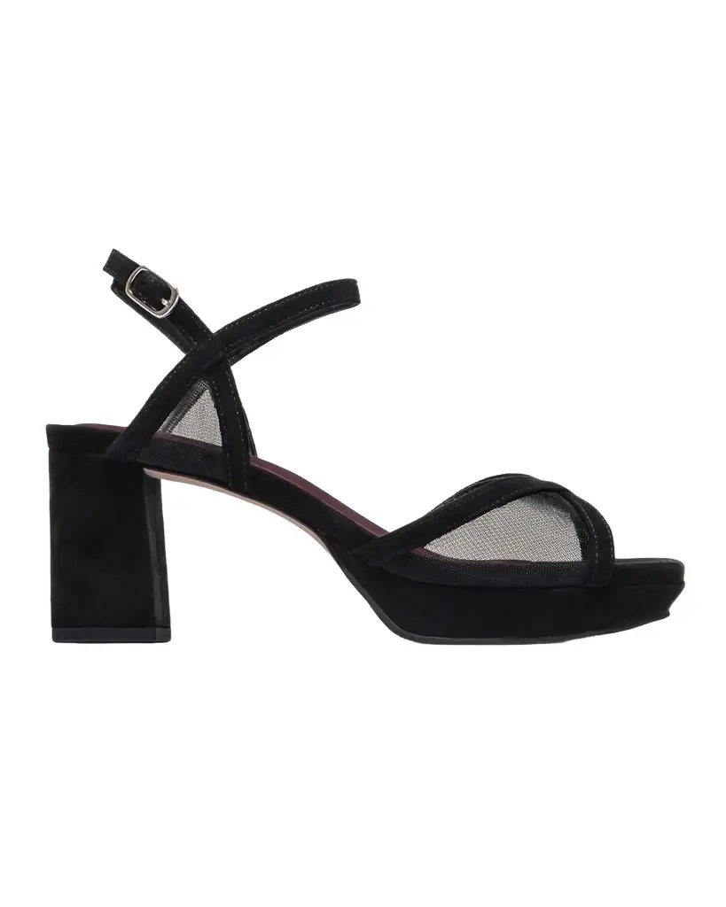 70mm Celeste Mesh Suede Platform Sandals 70mm Celeste Mesh Suede Platform Sandals