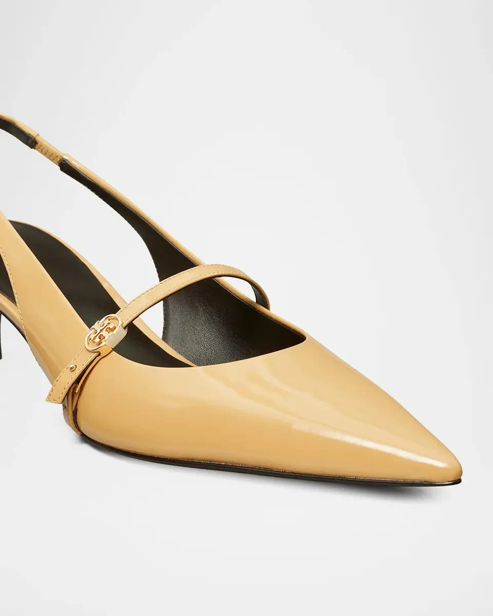 Tory Burch Double T 45MM Leather Buckle Mary Janes | Thumbnail 3 Tory Burch Double T 45MM Leather Buckle Mary Janes | Thumbnail 3