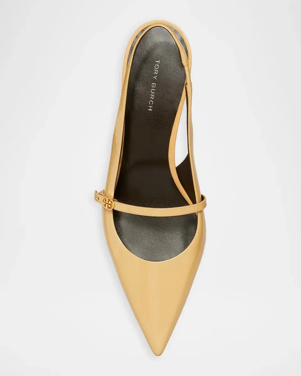 Tory Burch Double T 45MM Leather Buckle Mary Janes | Thumbnail 4 Tory Burch Double T 45MM Leather Buckle Mary Janes | Thumbnail 4