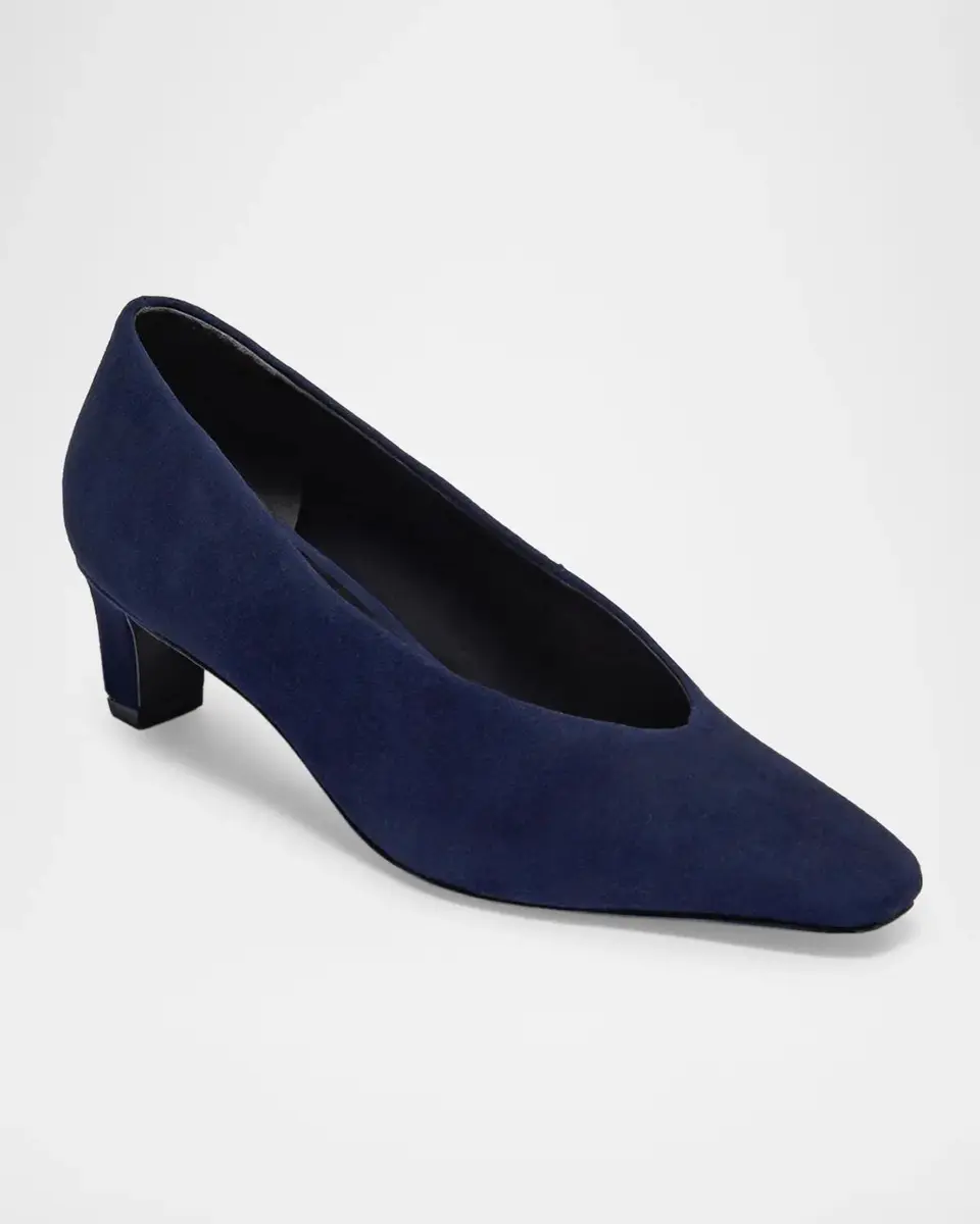 Bernardo 50mm Chiara Suede Pumps | Thumbnail 2