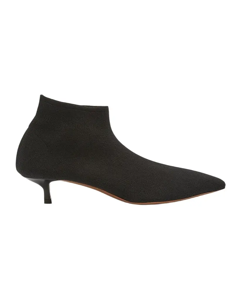 NEOUS Idra Pointed Goatskin Kitten-Heel Booties | Image 1 NEOUS Idra Pointed Goatskin Kitten-Heel Booties | Image 1