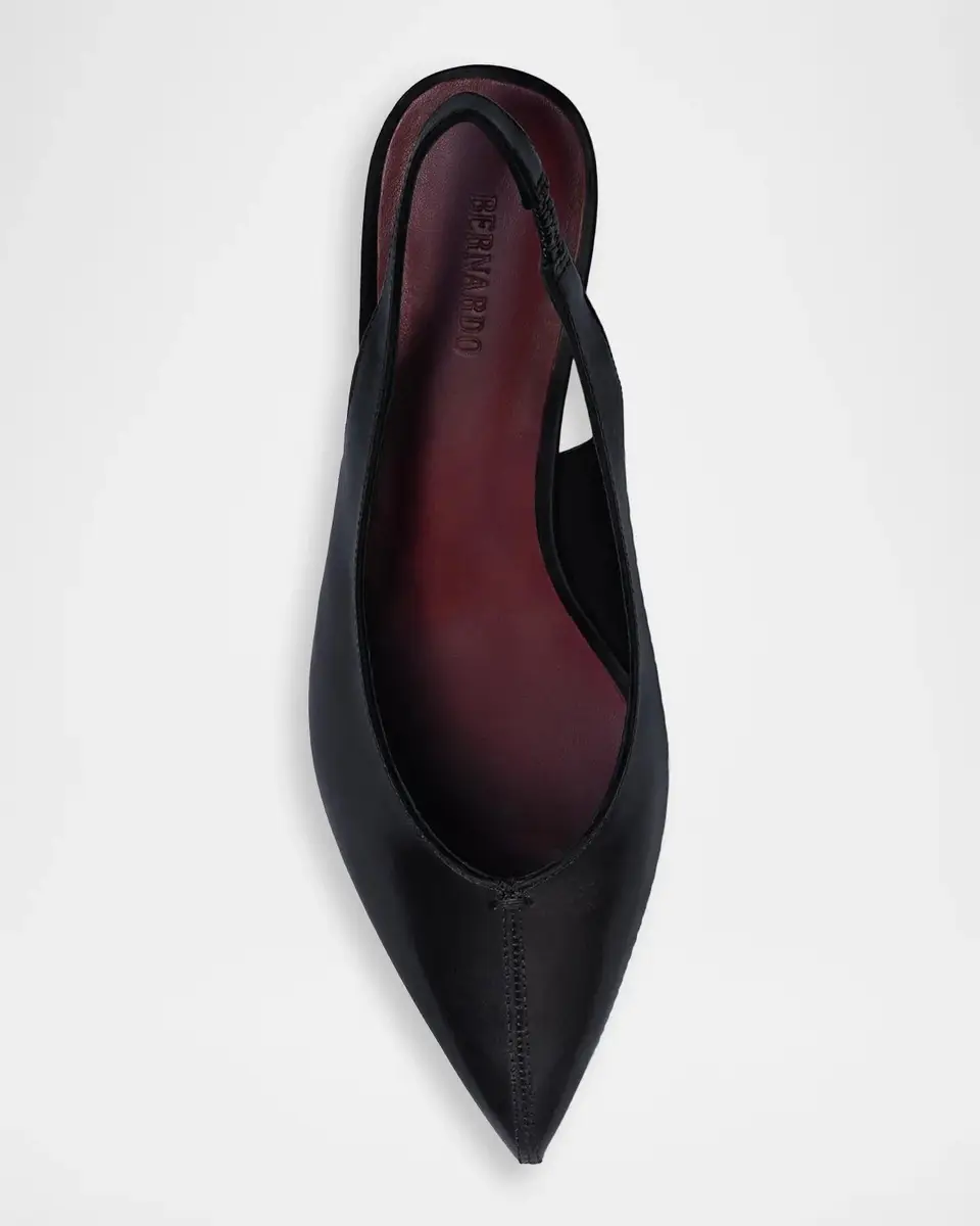 Bernardo 50mm Maude Leather Slingback Pumps | Thumbnail 3
