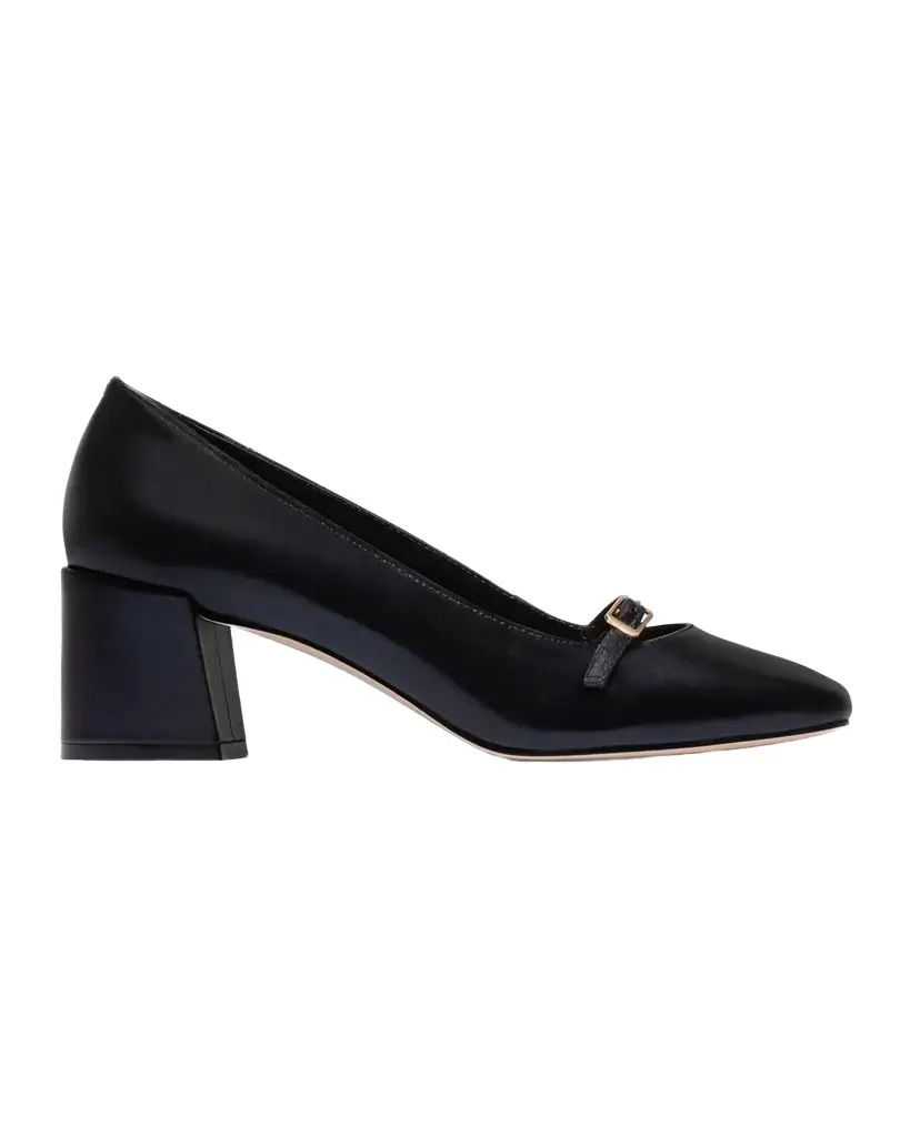 Bernardo 50mm Amelie Leather Mary Jane Pumps