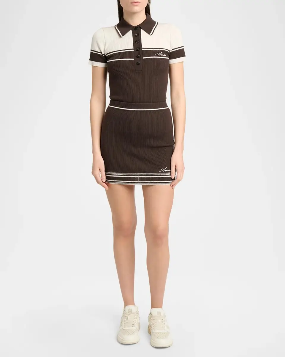 AMIRI Script Rib Knit Mini Skirt | Thumbnail 2 AMIRI Script Rib Knit Mini Skirt | Thumbnail 2