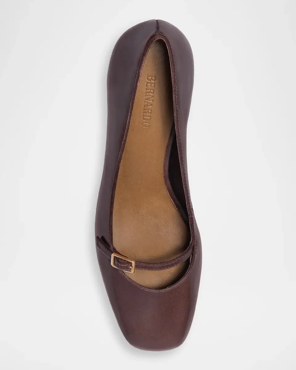 Bernardo 50mm Amelie Leather Mary Jane Pumps | Thumbnail 3 Bernardo 50mm Amelie Leather Mary Jane Pumps | Thumbnail 3