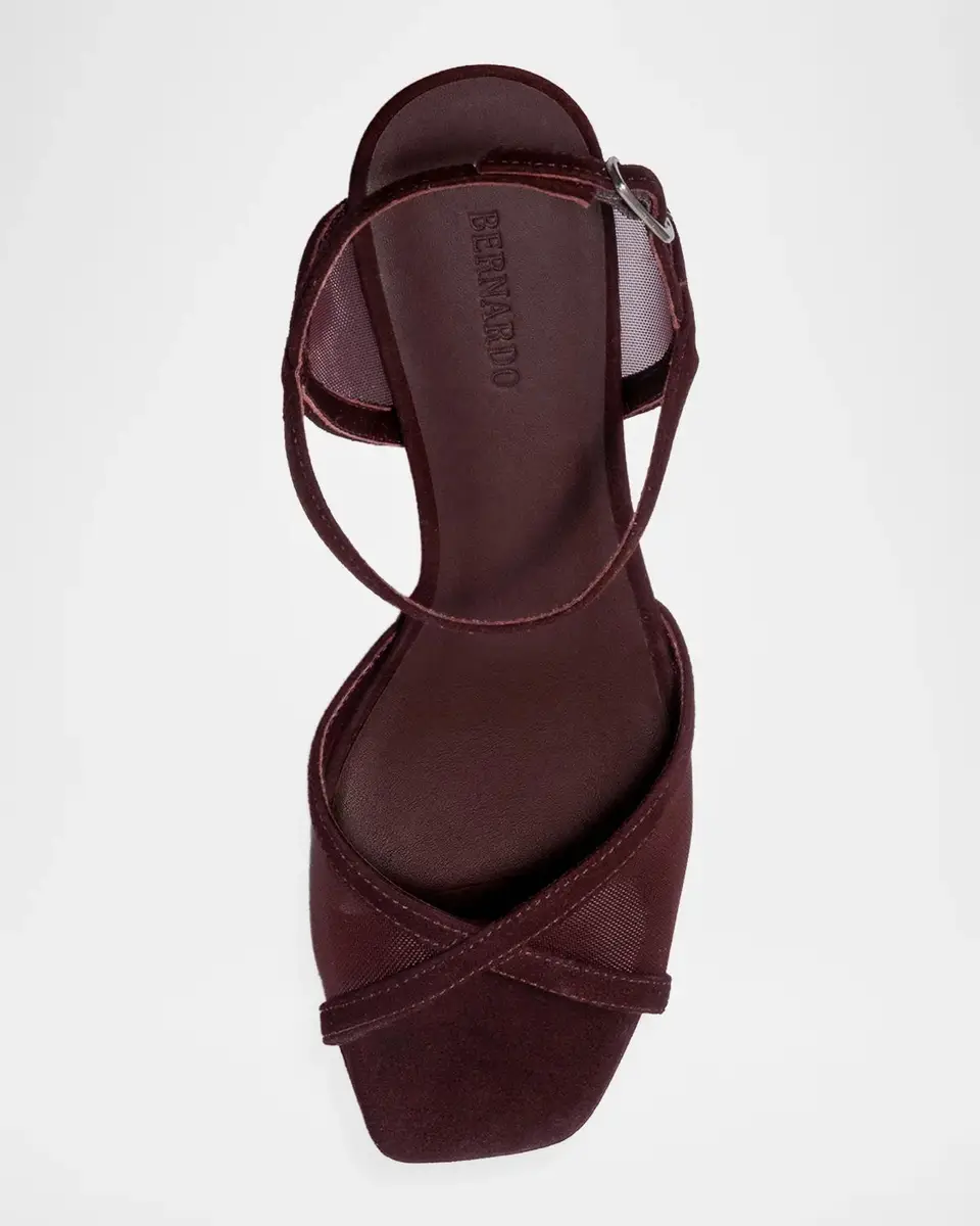 Bernardo 70mm Celeste Mesh Suede Platform Sandals | Thumbnail 3 Bernardo 70mm Celeste Mesh Suede Platform Sandals | Thumbnail 3