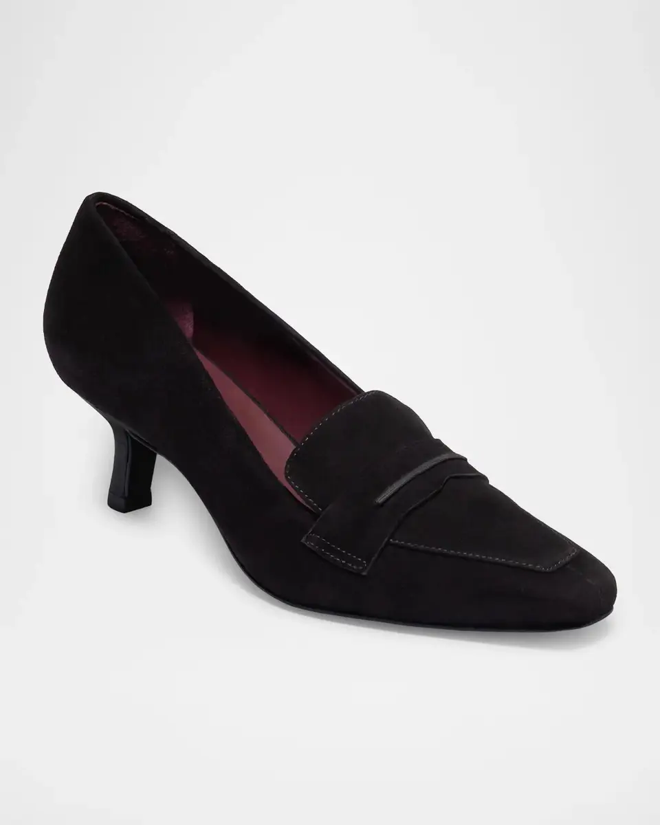 Bernardo 50mm Safi Leather Loafer Pumps | Thumbnail 2 Bernardo 50mm Safi Leather Loafer Pumps | Thumbnail 2