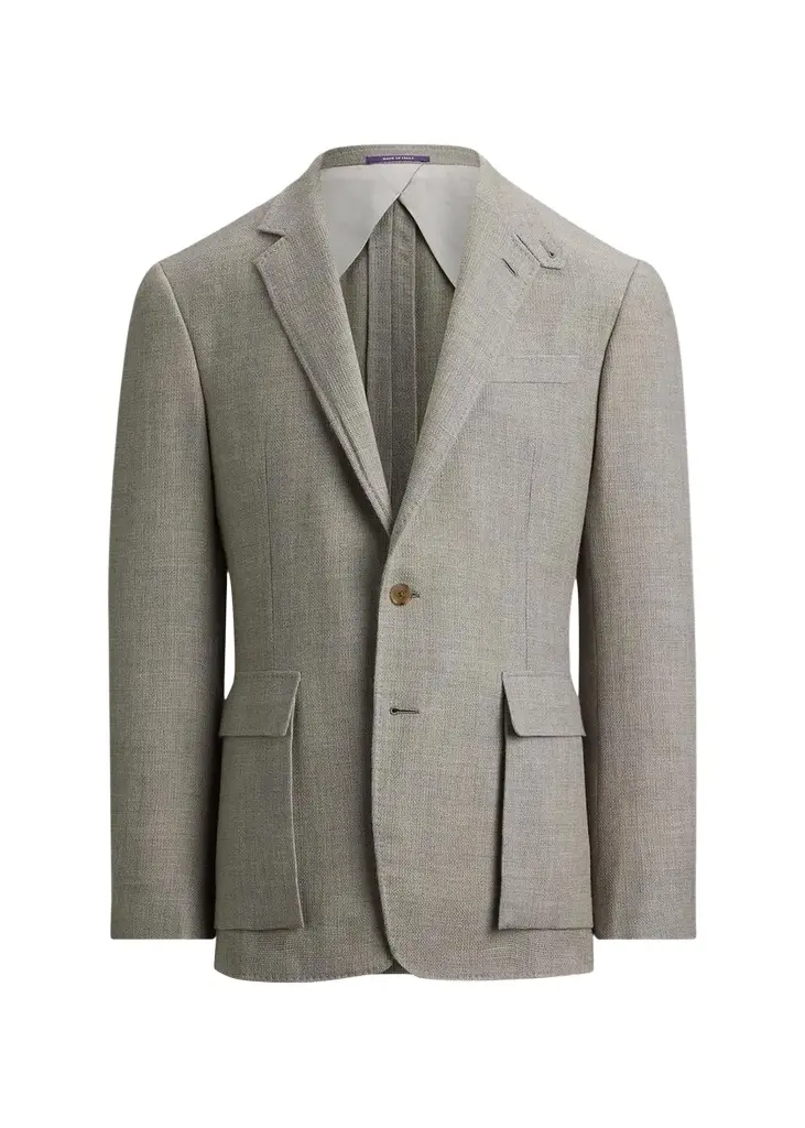 Ralph Lauren Purple Label Men's Hadley Hand-Tailored Textured Single-Breasted Sport Coat | Image 1 Ralph Lauren Purple Label Men's Hadley Hand-Tailored Textured Single-Breasted Sport Coat | Image 1