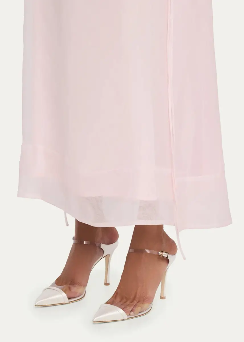 Malone Souliers 90mm Uma PVC Satin Mule Pumps | Thumbnail 2 Malone Souliers 90mm Uma PVC Satin Mule Pumps | Thumbnail 2