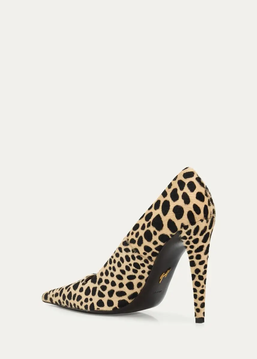 Giuseppe Zanotti 90mm Leopard Calf Hair Pumps | Thumbnail 2 Giuseppe Zanotti 90mm Leopard Calf Hair Pumps | Thumbnail 2