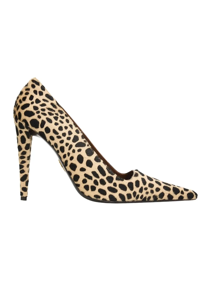 90mm Leopard Calf Hair Pumps 90mm Leopard Calf Hair Pumps