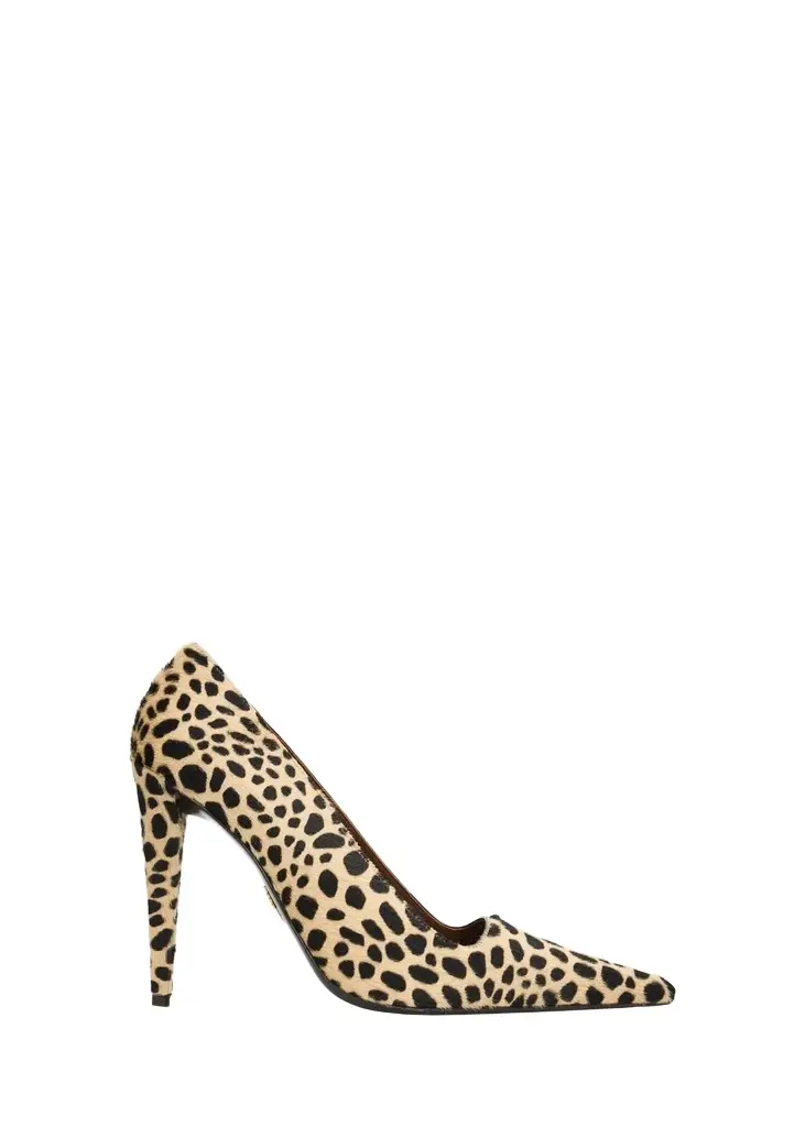Giuseppe Zanotti 90mm Leopard Calf Hair Pumps
