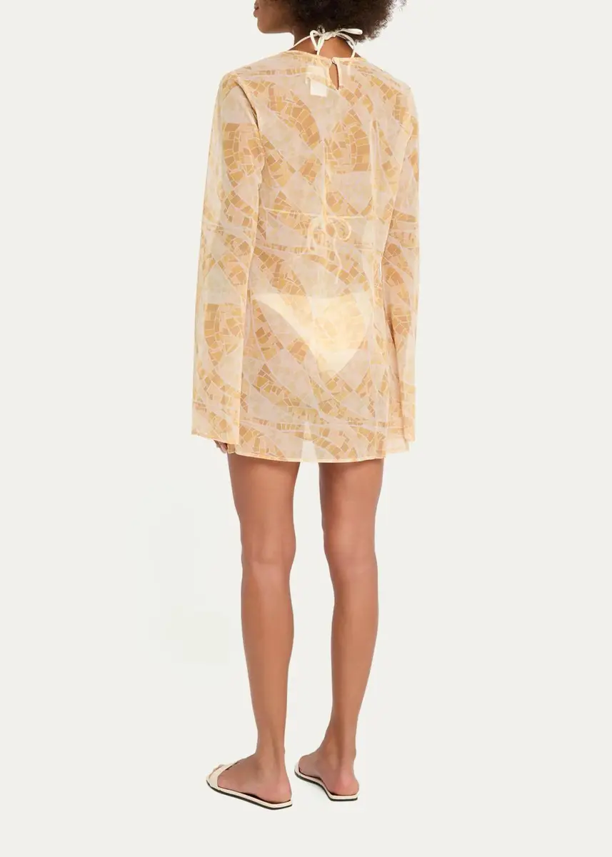 Shani Shemer Catherine Geometric Mini Dress Coverup | Thumbnail 3 Shani Shemer Catherine Geometric Mini Dress Coverup | Thumbnail 3