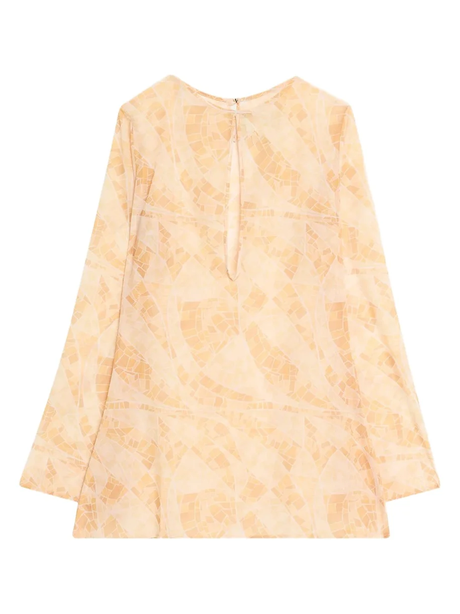 Shani Shemer Catherine Geometric Mini Dress Coverup