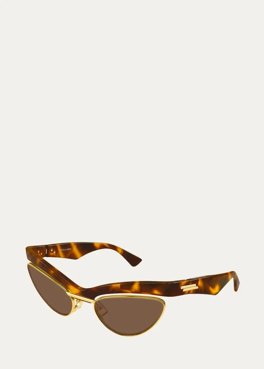 Bottega Veneta Tortoiseshell Cat Eye Sunglasses | Thumbnail 2