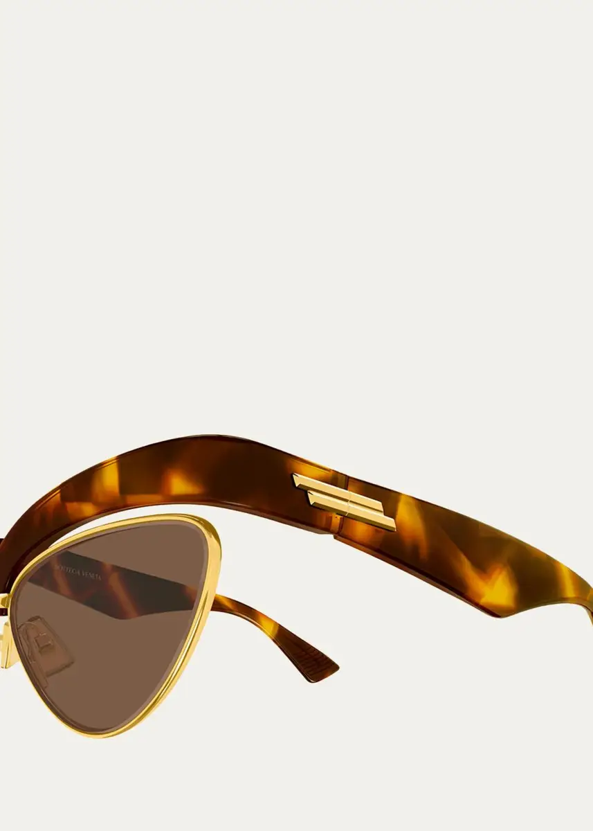 Bottega Veneta Tortoiseshell Cat Eye Sunglasses | Thumbnail 3