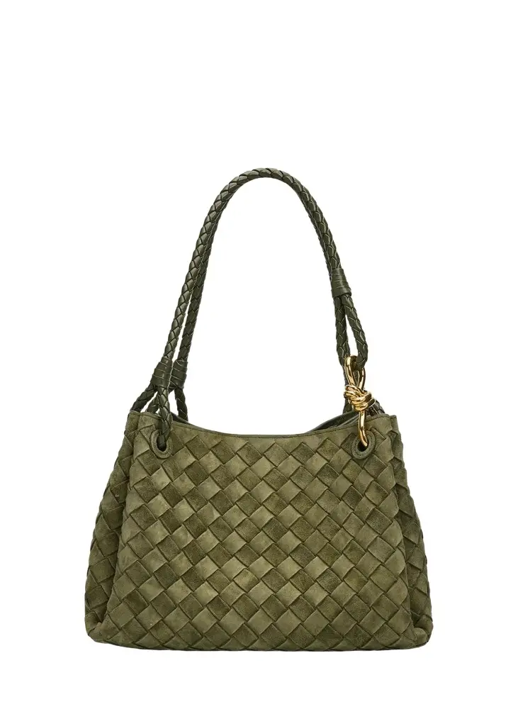 Bottega Veneta Parachute Suede Shoulder Bag | Image 1 Bottega Veneta Parachute Suede Shoulder Bag | Image 1